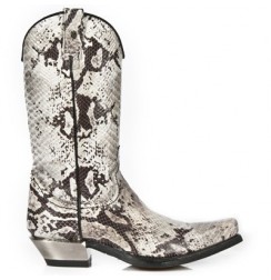 Rock snake and leather Mexican cowboy boots - Shoes Made 4 Me