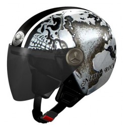 Casque moto rock noir