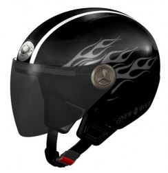 Casque moto rock noir