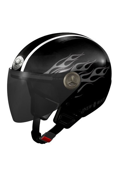 Casque moto rock noir