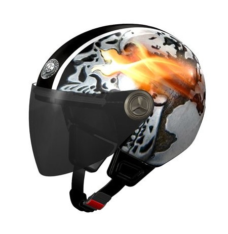 Rock flames bike helmets