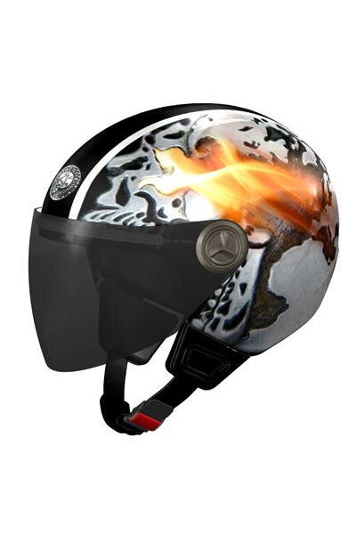 Casque moto rock noir