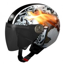 Rock flames bike helmets