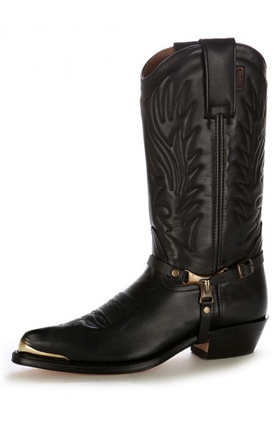 ITALIAN LEATHER COWBOY BOOTS WITH STEEL 