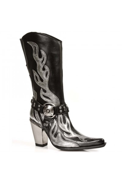 women's silver cowboy boots