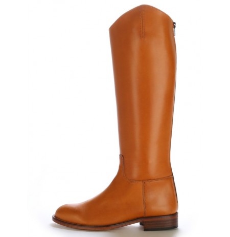 Equestrian camel leather spanish boots 