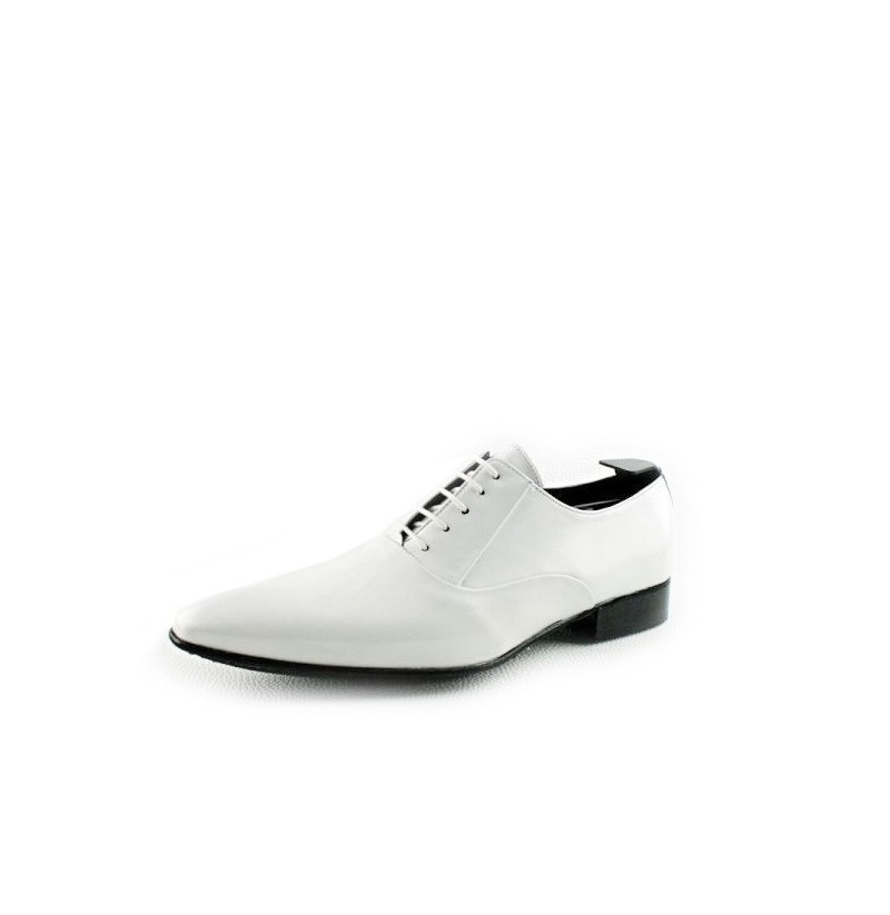 mens white patent shoes