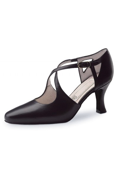 black tango shoes