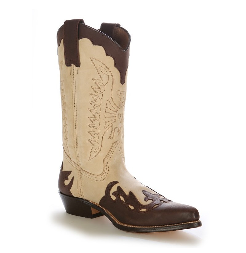 cowboy boots beige