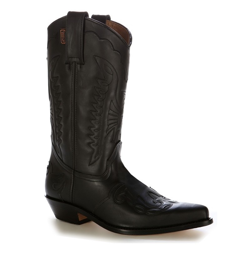 BOOTS Western unisex leather black boots