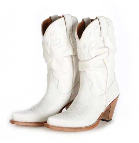 womens white ankle cowboy boots