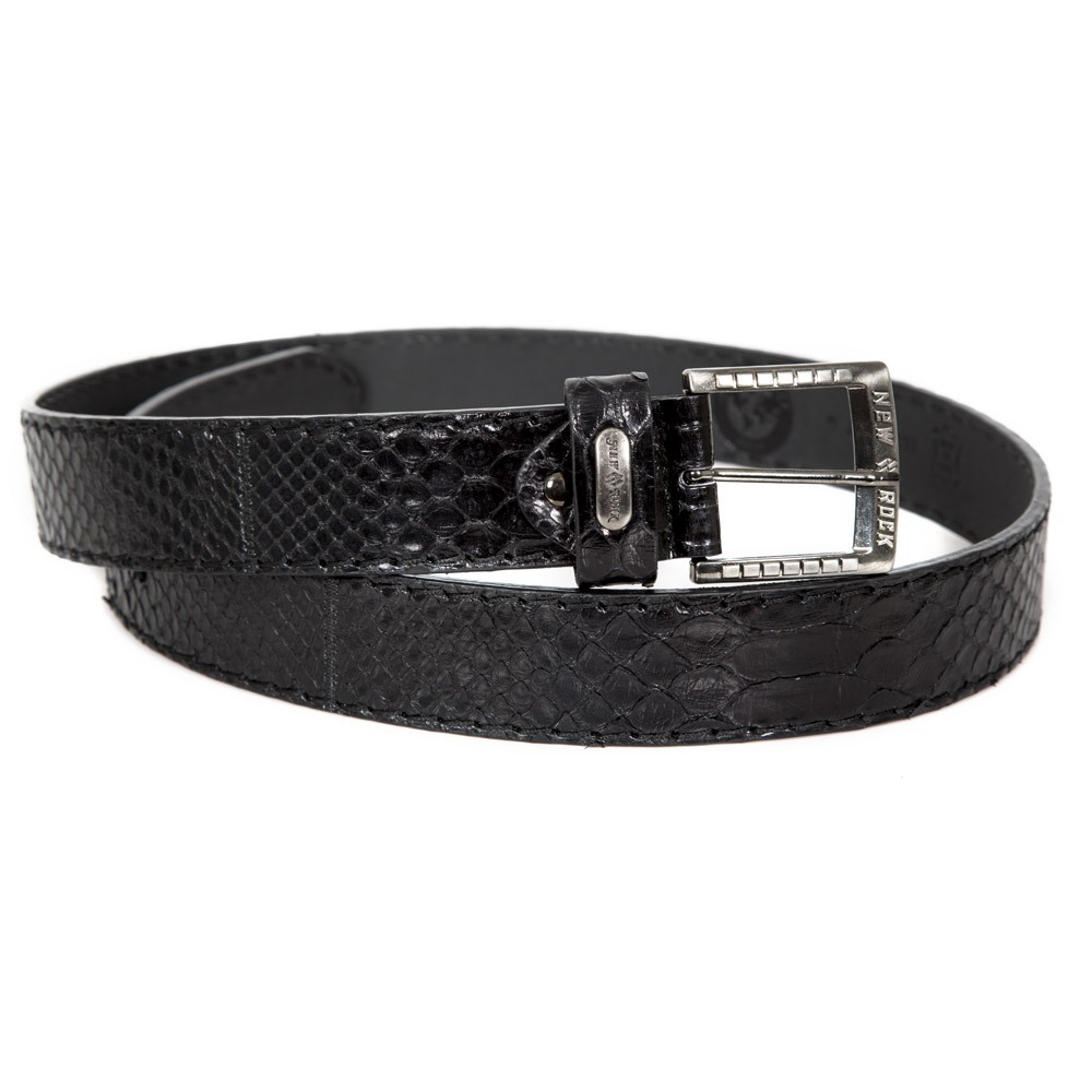 black snakeskin belt