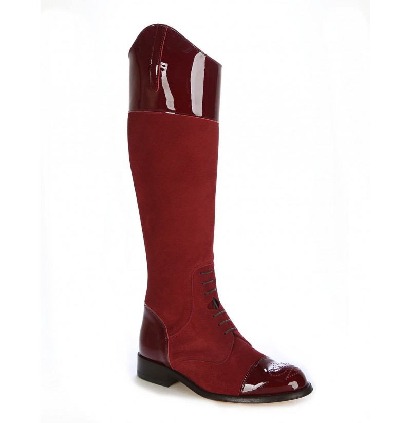 Burgundy boots SPANISH RIDING BOOTS 