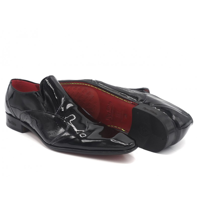 Black grooms shoes for wedding SMART VARNISHED LEATHER EVENING SHOES ...