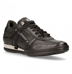 Original black leather sneakers