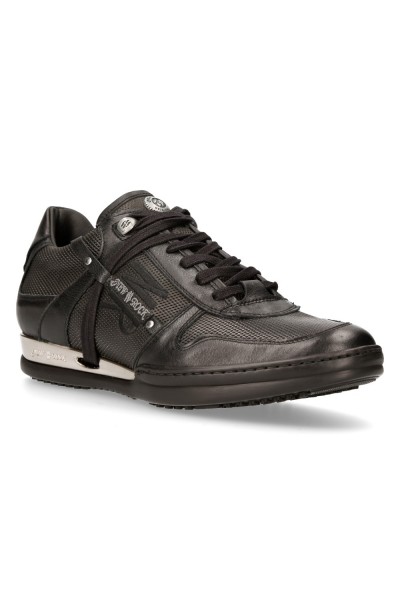 Original black leather sneakers