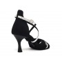 Black & silver Latin dance shoes