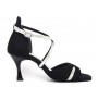 Black & silver Latin dance shoes