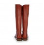 Red vintage leather riding boots